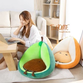 Ghế đệm ngồi bệt tựa lưng kích thước 55x50cm, nệm lót ghế vải nhung mềm mịn