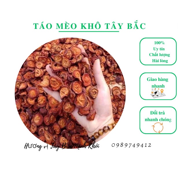 Táo Mèo Khô Tây Bắc, Đồ Ngâm Rượu 1kg hàng chuẩn, đẹp, thơm