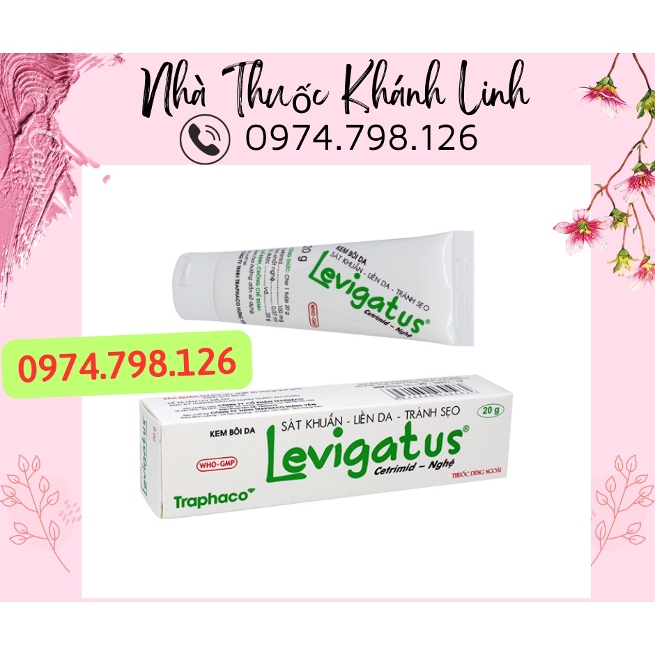 🌺 Kem bôi 𝐋𝐞𝐯𝐢𝐠𝐚𝐭𝐮𝐬 - Sát khuẩn, liền da, tránh sẹo, kết hợp cetrimid và nghệ- Levigatus cetrimid .
