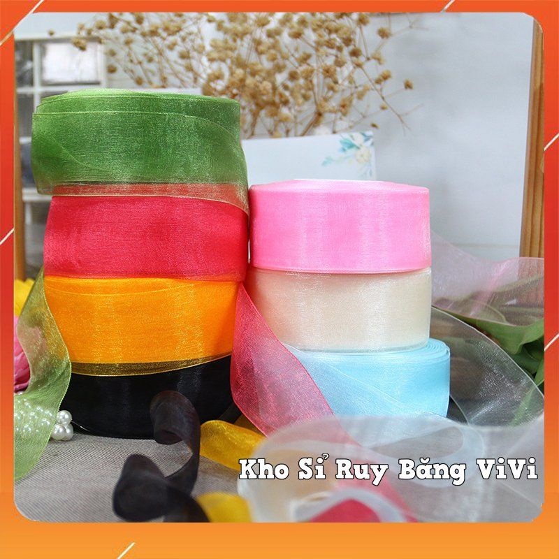 Ruy băng voan loại đẹp bản 4cm