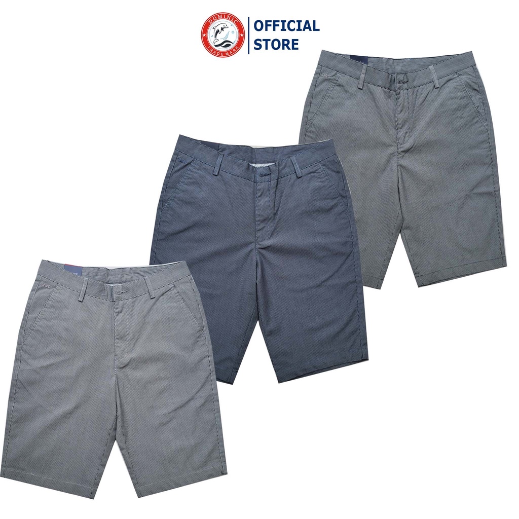Quần short nam co giãn nhiều màu , quần lửng nam kaki cao cấp caro DOMINIC LKM10
