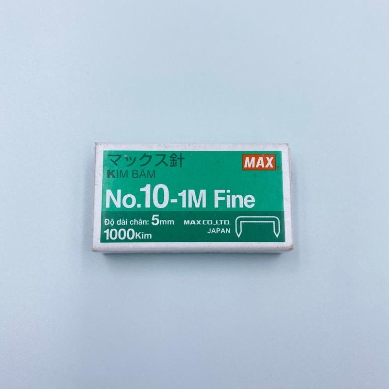 [ BÁN 5 HỘP ] Kim bấm số 10 HD Max Japan - Văn phòng phẩm Bảo Quân