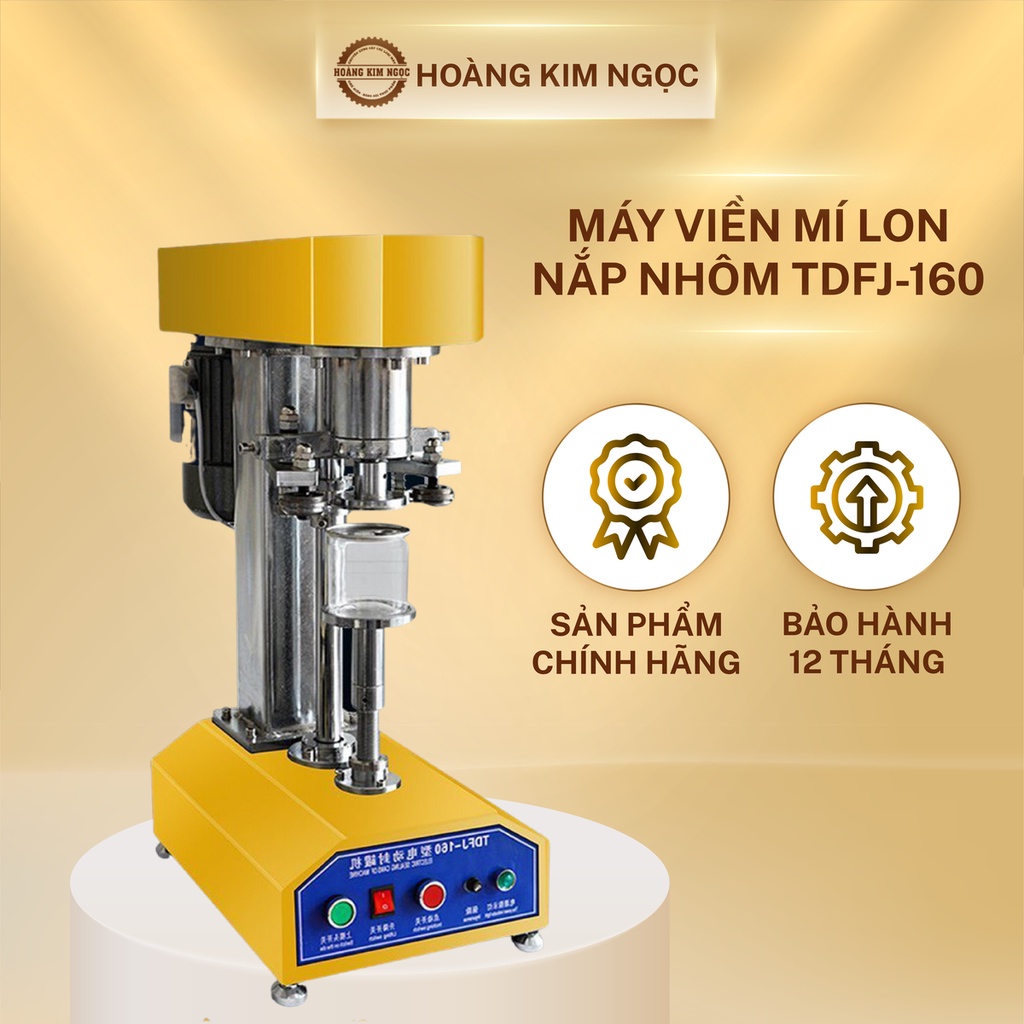 Máy viền mí lon nắp nhôm TDFJ-160 - SƠN TĨNH ĐIỆN - Hoàng Kim Ngọc