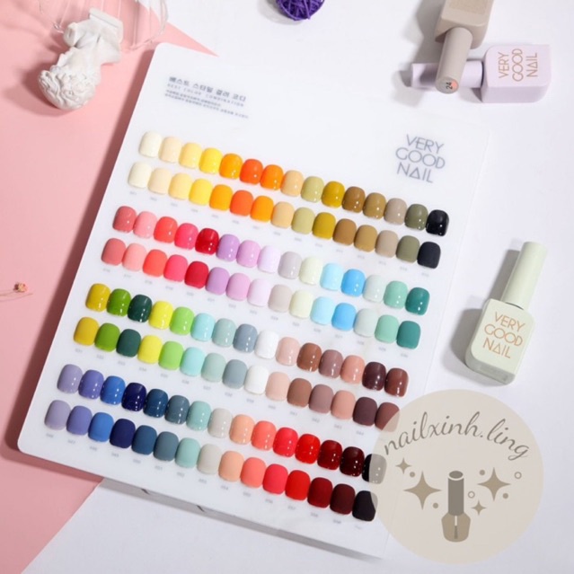 Sơn Gel Lẻ 1 Chai Very Good Nail bảng 60 màu (1-30)