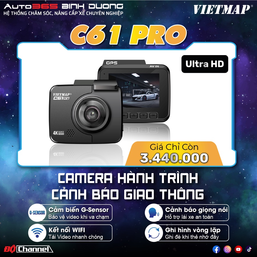 Camera quan sát ghi hình ảnh, Model C61 pro