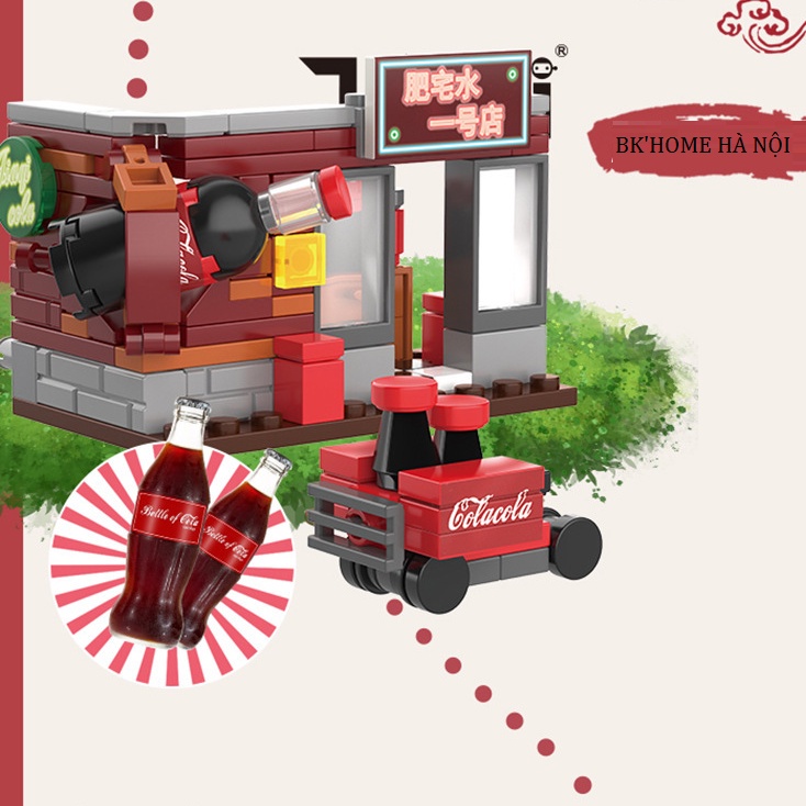 Đồ chơi lắp ráp mô hình cửa hàng món ăn độc đáo
