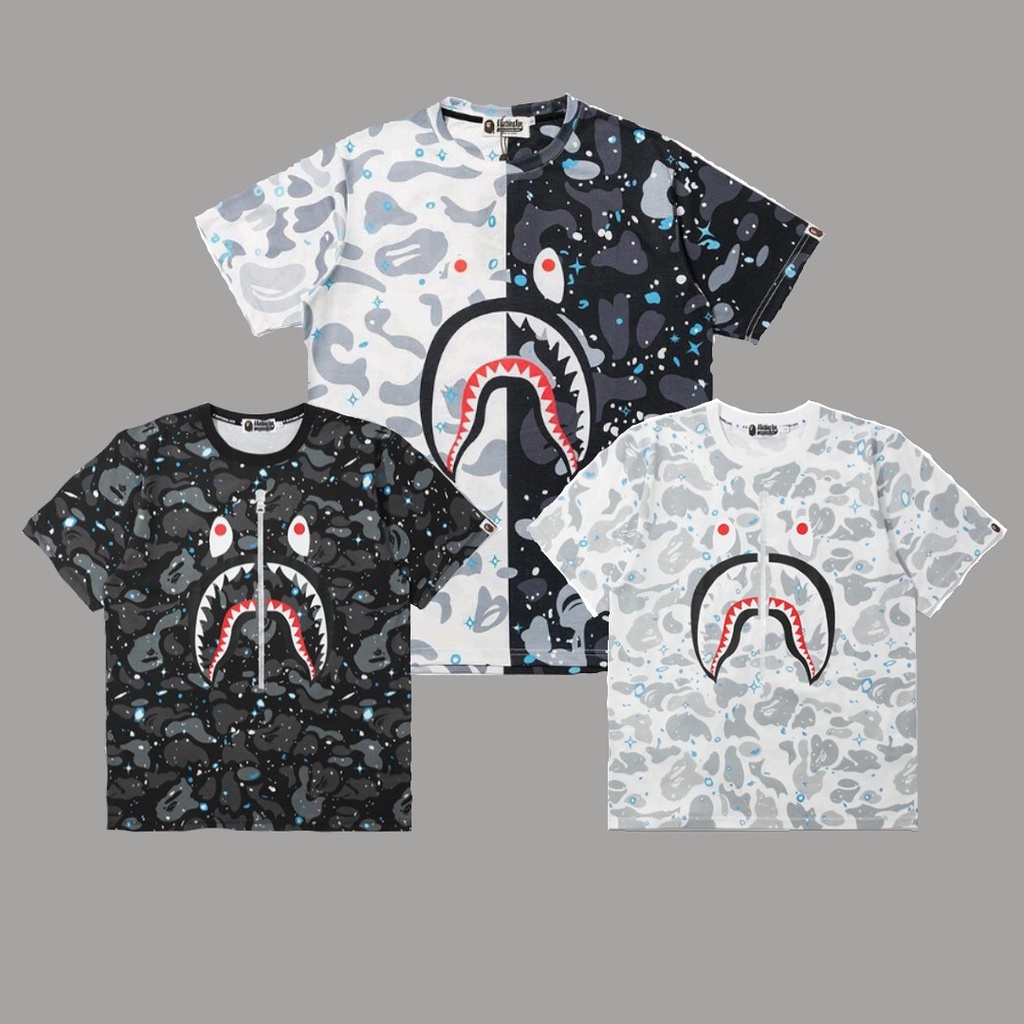 Áo thun Bape Shark zip SS2022, Áo tee Bape T-Shirt Chất liệu Cotton,DuSo.LuxuryStreetwear