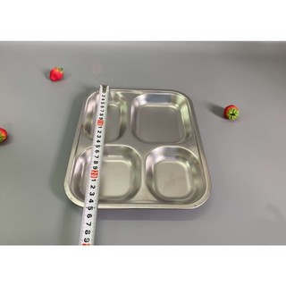 Khay cơm inox 4 ngăn giá siêu rẻ