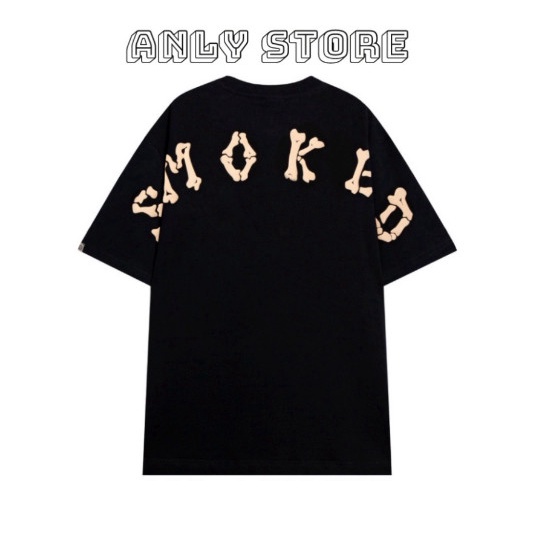 Áo Thun SMOKED Form Rộng Tay Lỡ Chất Liệu Cotton, Áo Phông Unisex Nam Nữ