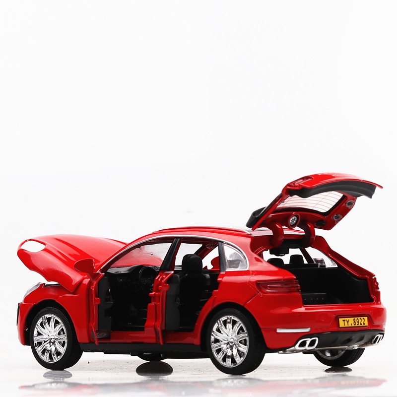Mô Hình Xe Porsche Macan tỉ lệ 1:32 kim loại, mở full cửa, có đèn âm thanh ánh sáng_Fullbox
