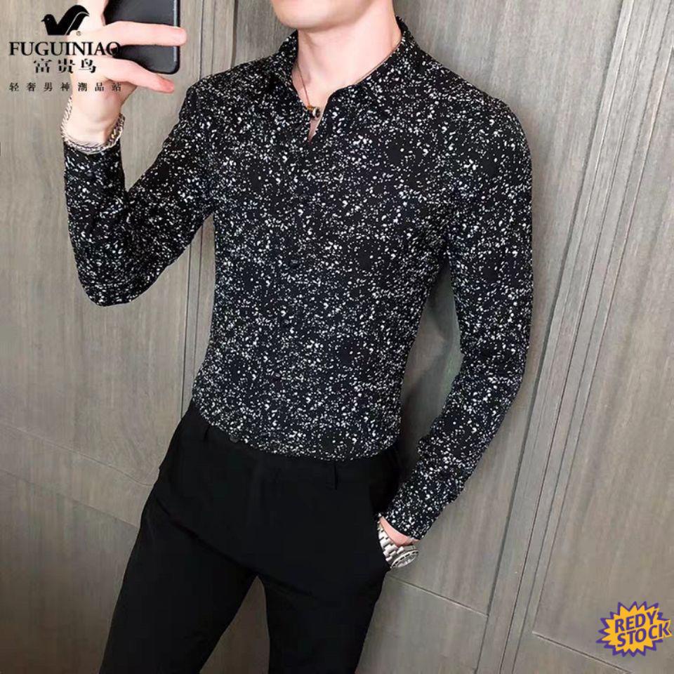 Chất lượng cao O S mi nam Cung Ni N D I Tay in Th Ng Th Ng Áo sơ mi Dài Tay in Họa Tiết Thời Trang Xuân Thu Cá Tính Dành Cho nam Và Nữ#Áo Thun Ôm Dáng Họa Tiết Hoa Thời Trang 39; s 39; s