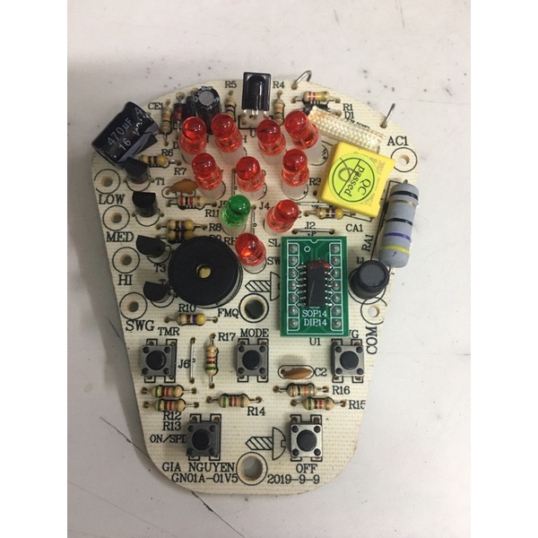 _COMBO MẠCH + ĐIỀU KHIỂN QUẠT ASIA L16006, RẺ HƠN MUA LẺ 40K