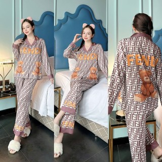 Đồ bộ pijama lụa TK 2CE tay dài