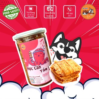Mực cán tẩm vị 200g đồ ăn vặt mlem mlem food