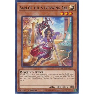 Thẻ Bài Yugioh Sari of the Silverwing Axe - PHHY-EN026 - Common 1st Edition