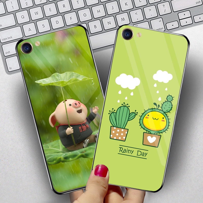 Ốp Lưng OPPO A83, F3, F3 Plus Mặt kính cường lực Cao Cấp, Sang Trọng thiết kế Độc Quyền