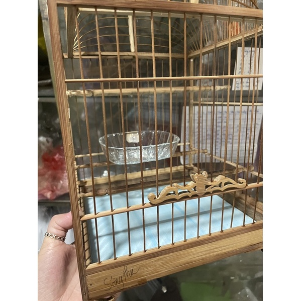 Khay tắm thuỷ tinh dành cho chim nhỏ