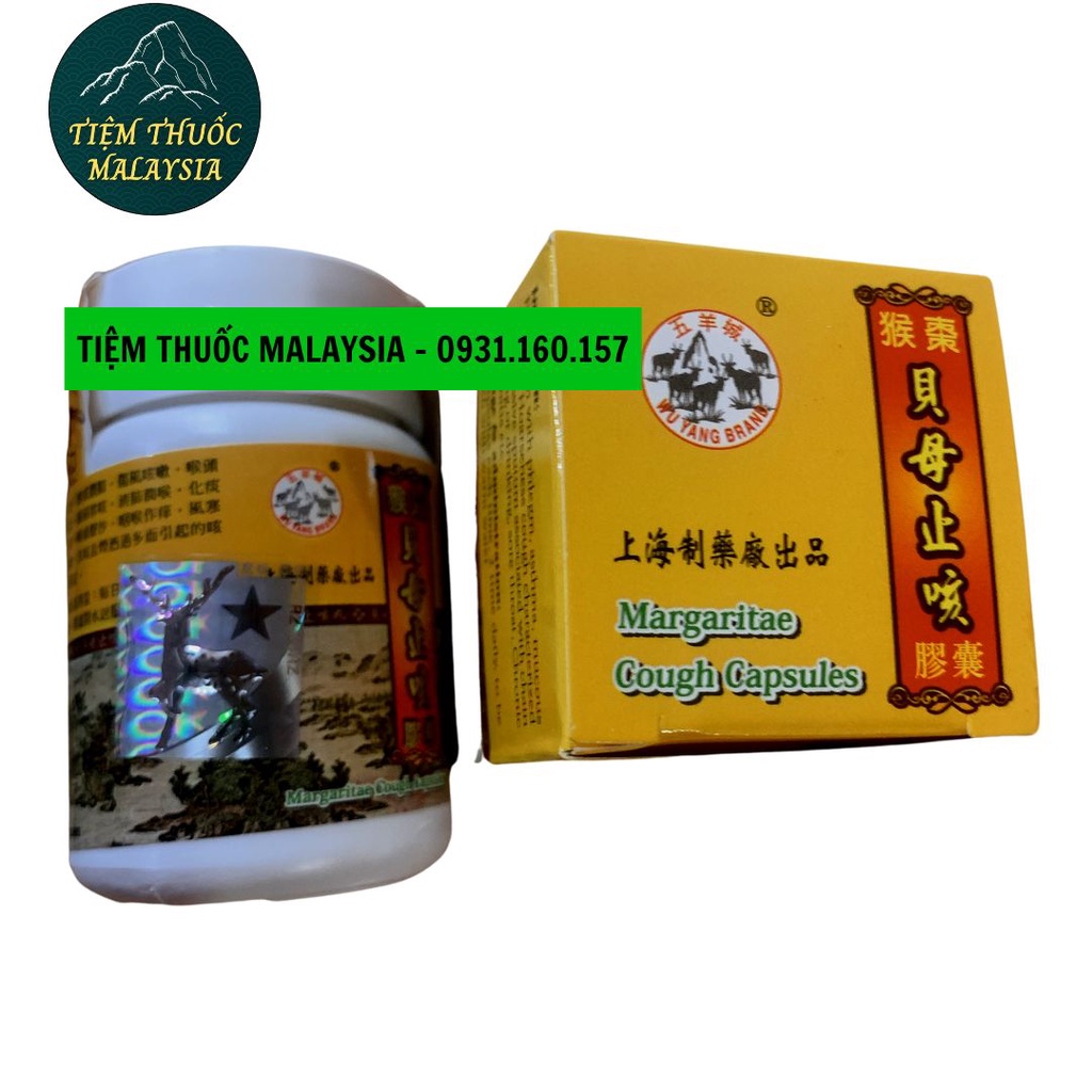 Ho xuyên bối chỉ khái ho 5 dê margaritae cough capsules 30V