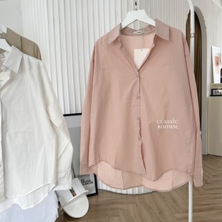 Áo sơ mi vạt đuôi tôm basic - Classic Roomm