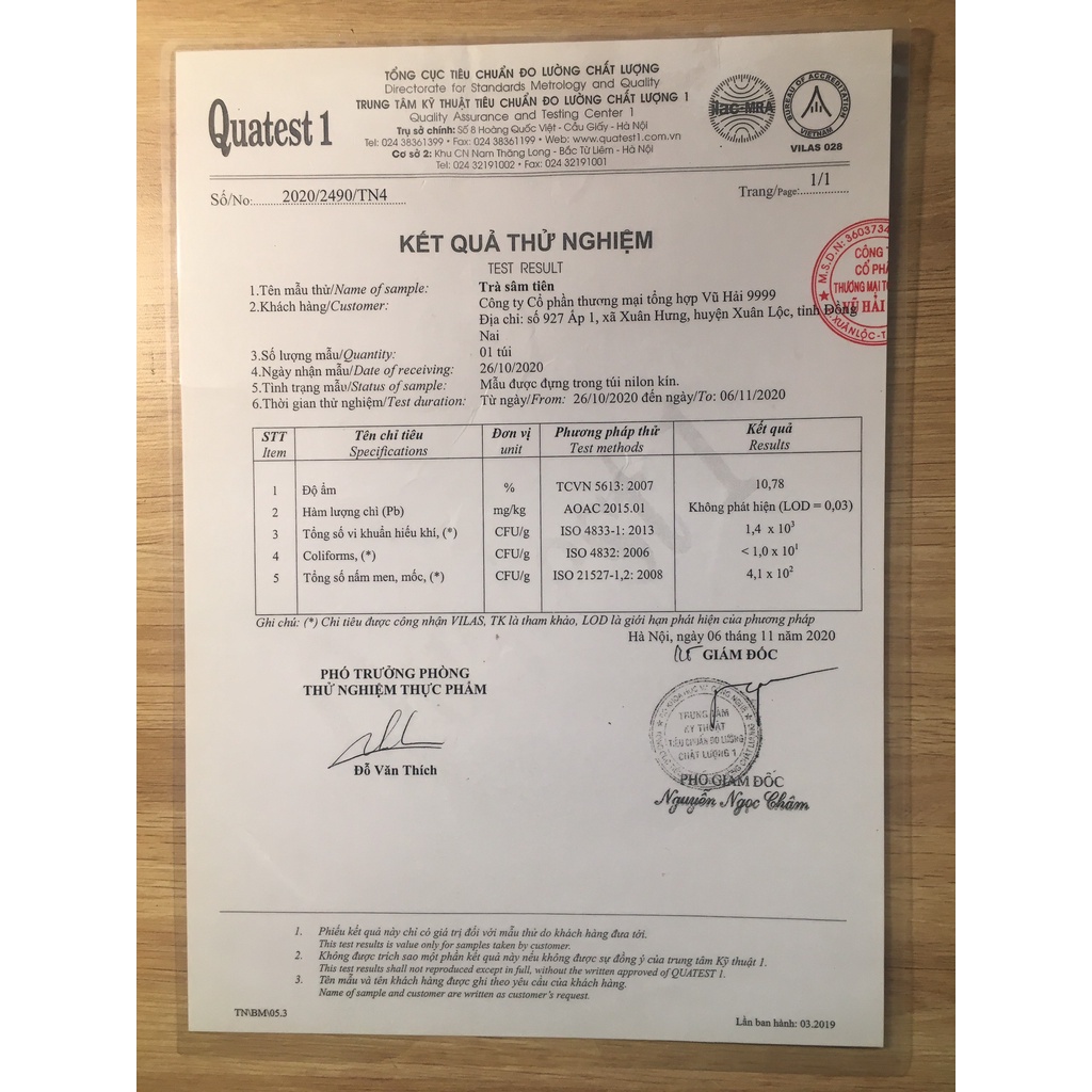 Trà Sâm Tiên - Gói lớn x 350gram