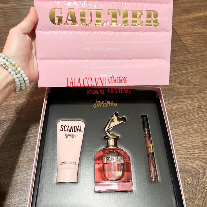 Bộ nước hoa Nữ Giftset Jean Paul Gaultier Scandal 3 Pieces; Quyến rũ, Thu Hút, Lôi Cuốn