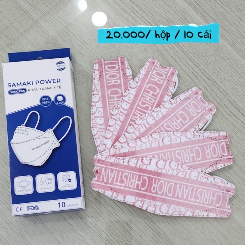 khẩu trang KF94 DI.OR hàng hiếm người lớn( 1 hộp 10 cái)