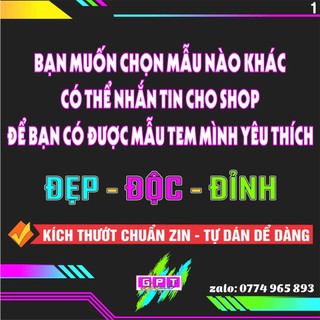 [ GPT Decal ] Tem Rời Winner X V3 - Tem Cá Mập Winner X 150