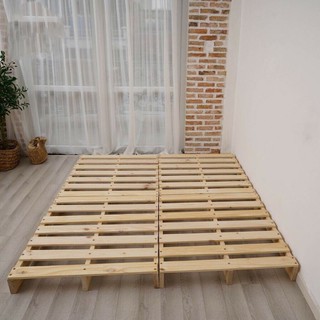 Giường pallet cao 8cm gỗ thông mới 100% giá gốc tận xưởng