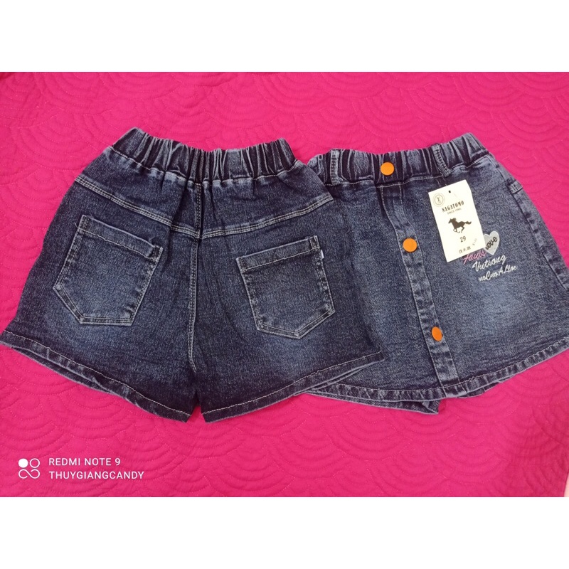 Quần jean giả váy cho bé 10-22kg