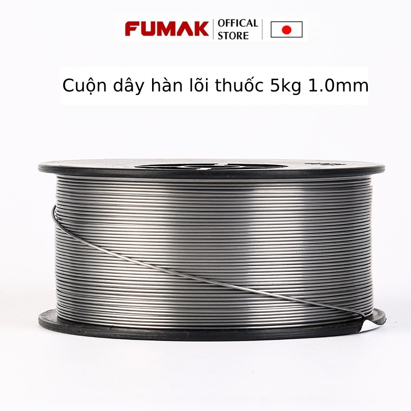 Dây hàn Mig lõi thuốc ( không dùng khí ) E71T dùng cho máy hàn Mig, cuộn 5Kg, size 1.0mm