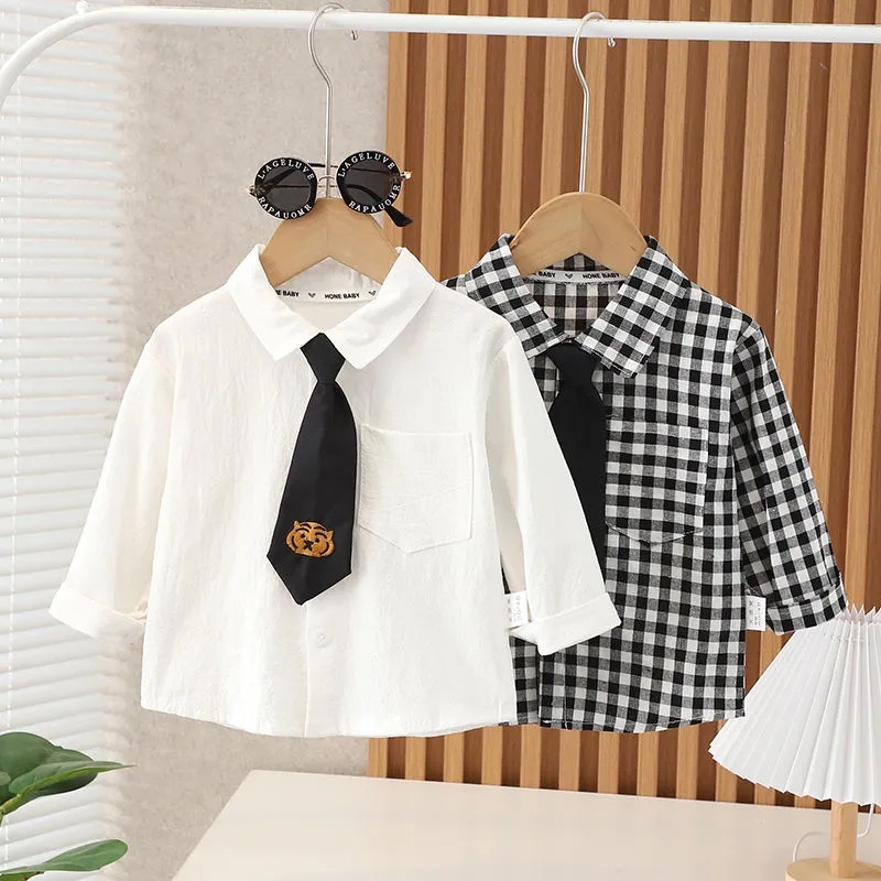 Áo Sơ Mi Họa Tiết Hoạt Hình Xinh Xắn Dành Cho Bé 0-5 Tuổi