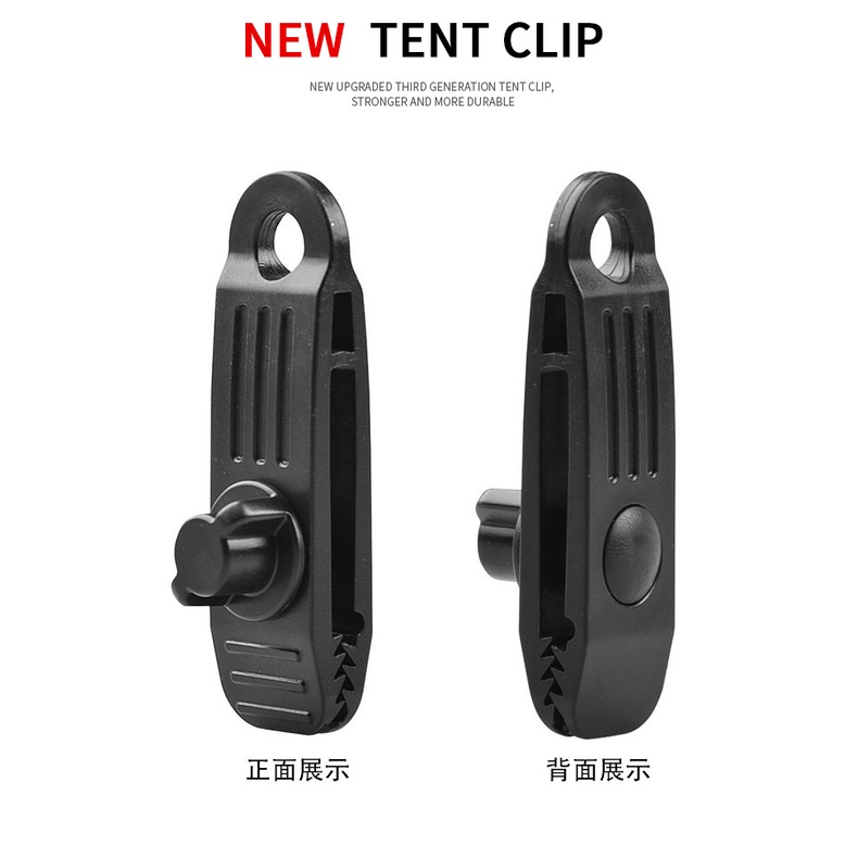 Kẹp tán lều, bạt cắm trại, picnic có khóa vặn cao cấp