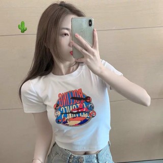 áo croptop in hình tròn máy bay