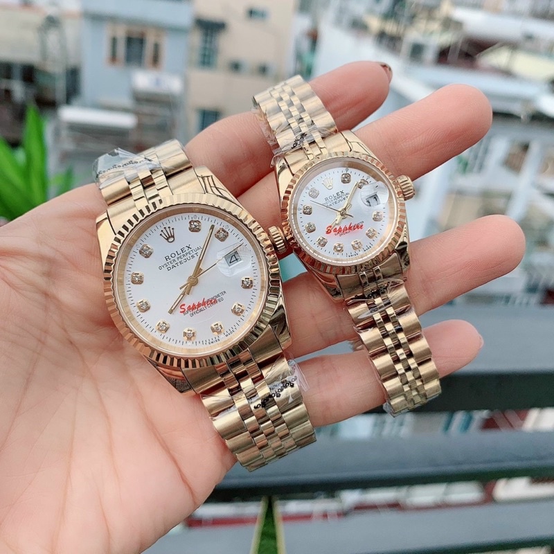 Đồng Hồ Ro.lex Nam Nữ Inox 304 Kính Saphire Chống Trầy Xước