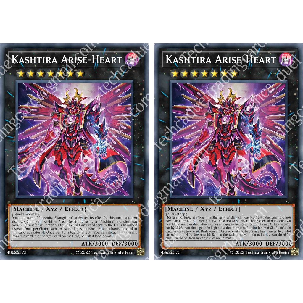 Bài In Tiếng Việt - Bộ bài Yugioh - Custom Deck - Kashtira Deck