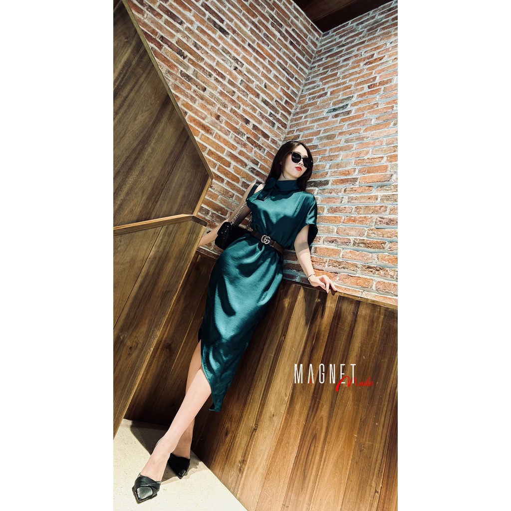 Váy đầm lụa buộc nơ Jessie Dress thời trang tôn dáng thiết kế bởi MAGNET