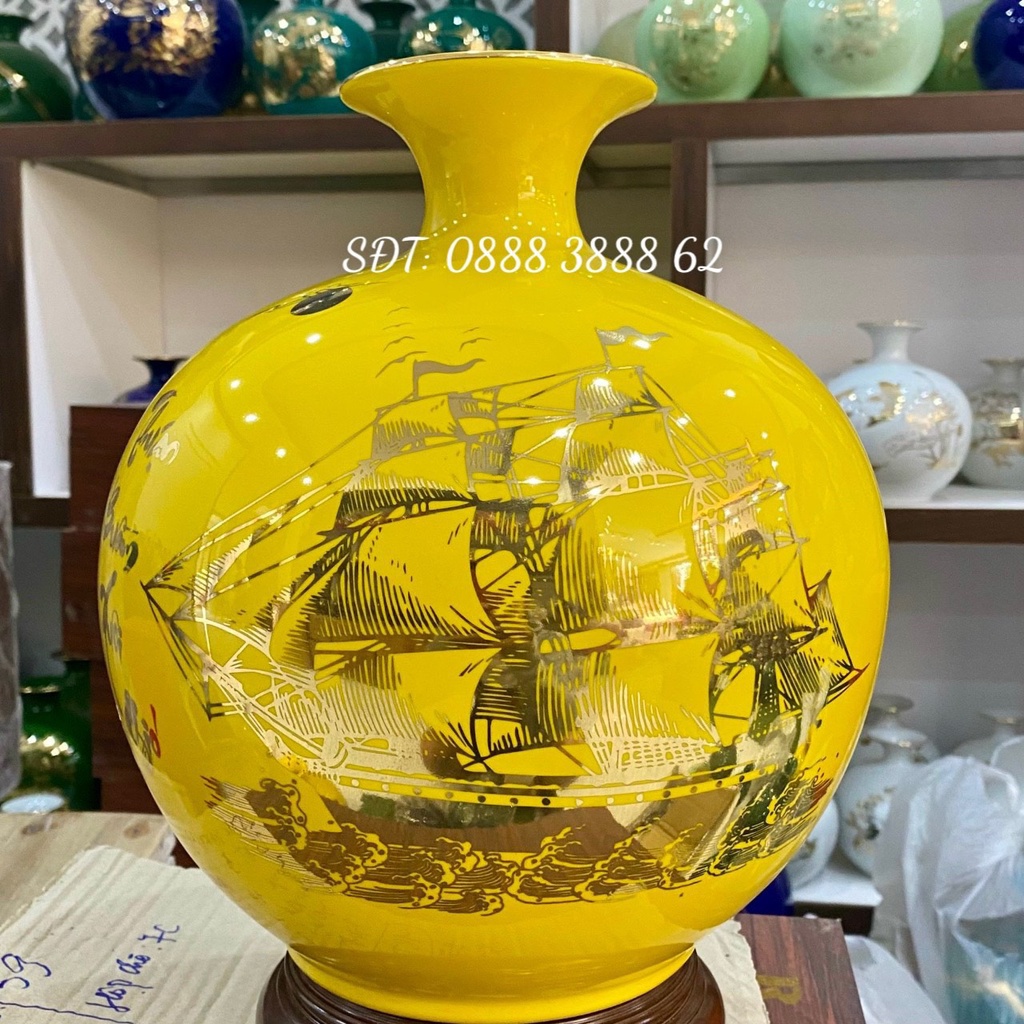 Bình Hút Lộc Bát Tràng - Bình Tài Lộc, Bình Phong Thuỷ Thuận Buồm Xuôi Gió