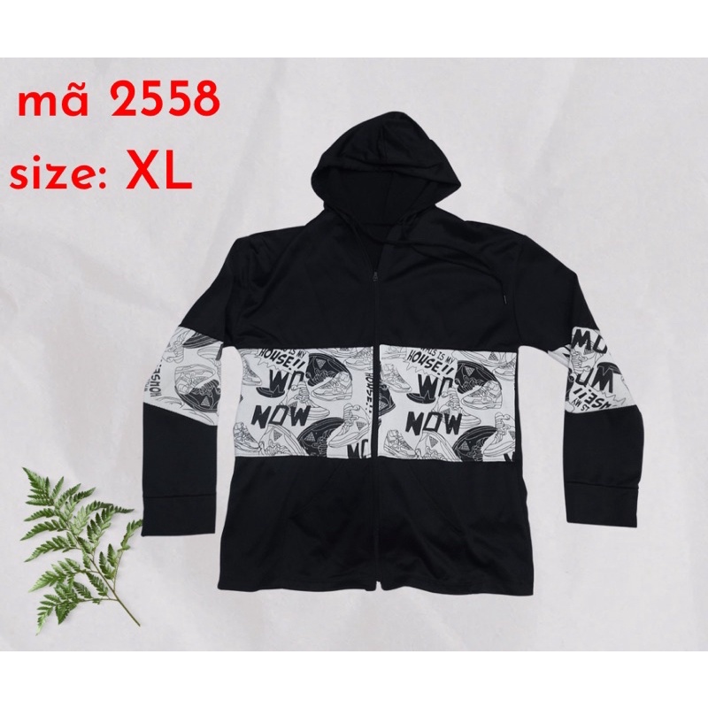 áo khoác nỉ thời trang nam size XL mã 2558