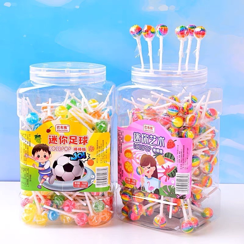 Combo 50 Cây Kẹo Mút Mini Mix Các Vị Trái Cây Cho Bé