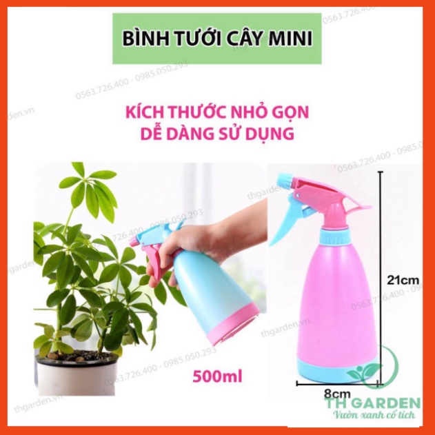 Bình tưới cây phun sương dạng xịt để bàn 500ml  Có thể phun tia hoặc phun sương lực mạnh C56