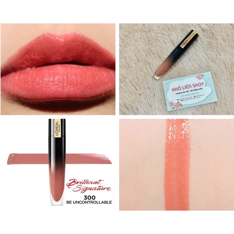 SON MÔI LOREAL BRILLIANT SIGNATURE SHINE CHÍNH HÃNG MỸ