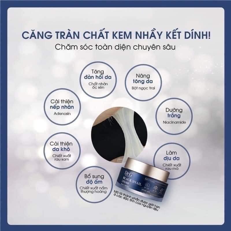 Kem dưỡng ốc sên Dr.G chống lão hoá, cấp ẩm, sáng da