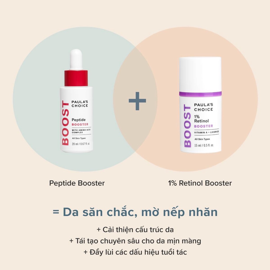 [PAULA'S CHOICE] Tinh Chất Phục Hồi Tổn Thương, Làm Săn Chắc Và Chống Lão Hóa Cho Làn Da Peptide Booster 20ml (Mã 9550)