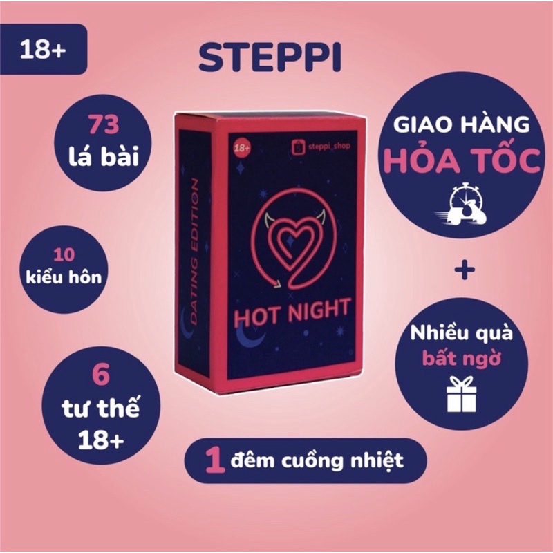Bộ Bài Hot Night STEPPI Bí Kíp Cho Cuộc Yêu Thăng Hoa 73 lá