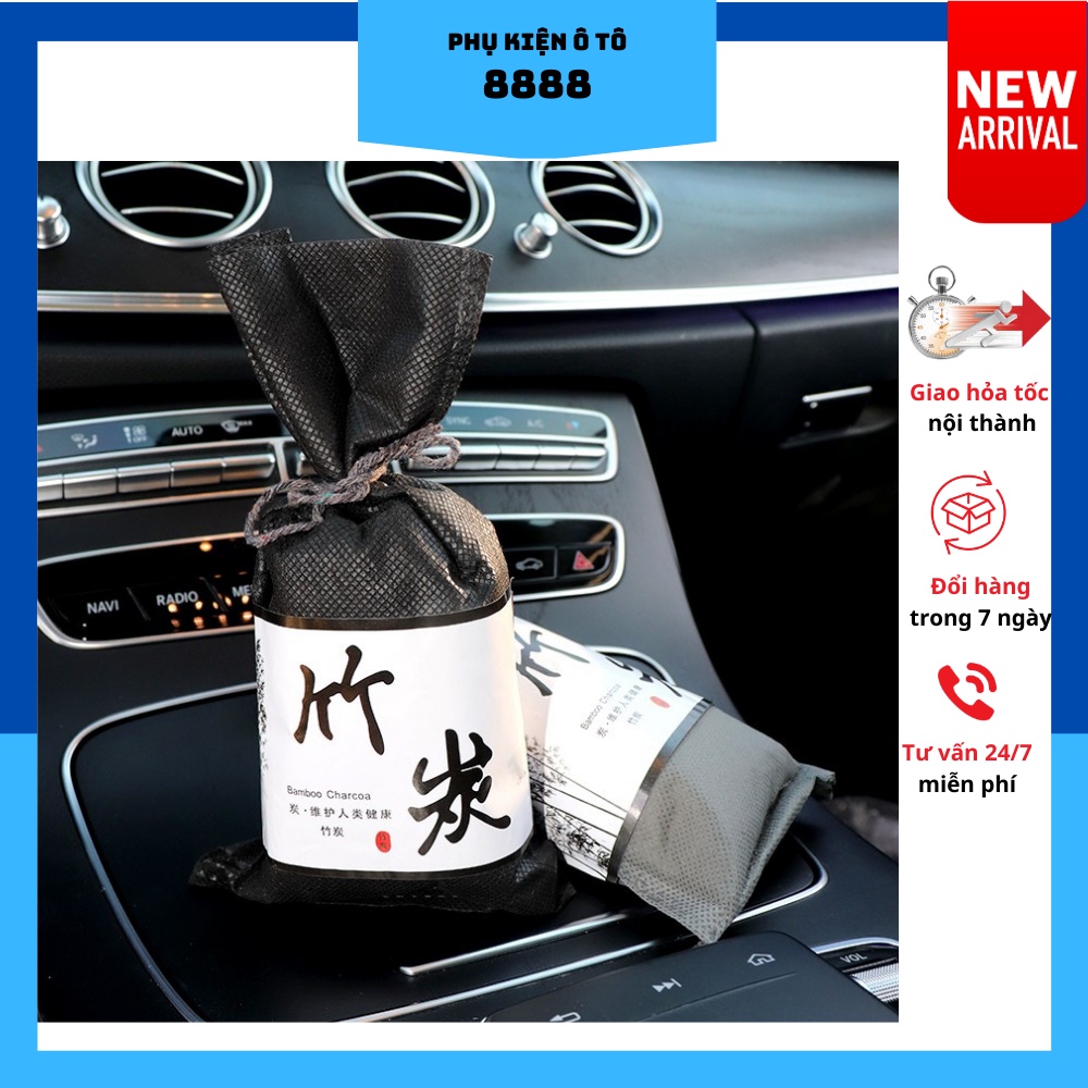 Túi than tre hoạt tính khử mùi, hút ẩm, lọc không khí ẩm mốc trên xe ô tô | BigBuy360 - bigbuy360.vn