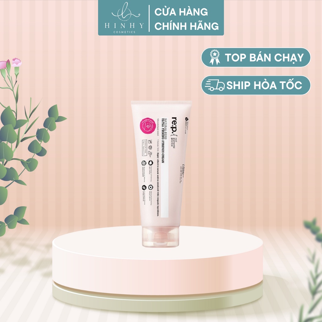 Kem Rạn Da RE:P Giảm Rạn Da Bụng Đùi Săn Chắc Da Làm Mờ Sẹo RE:P NATURAL HERB ULTRA FIRMING STRETCH CREAM