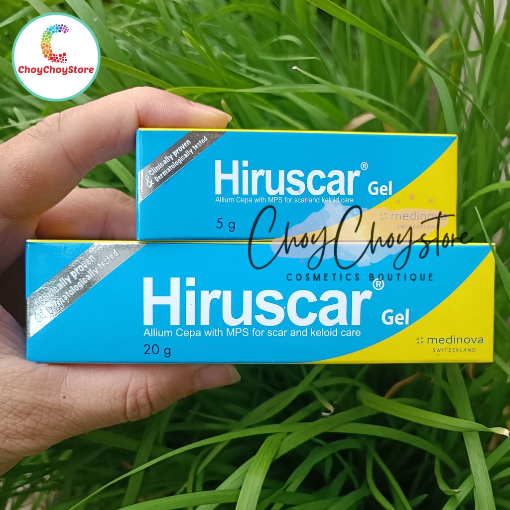 [TEM CTY]  HIRUSCAR 5g & 20g - Gel cải thiện sẹo vừa, sẹo lõm, sẹo thâm tuýp 5g & 20g
