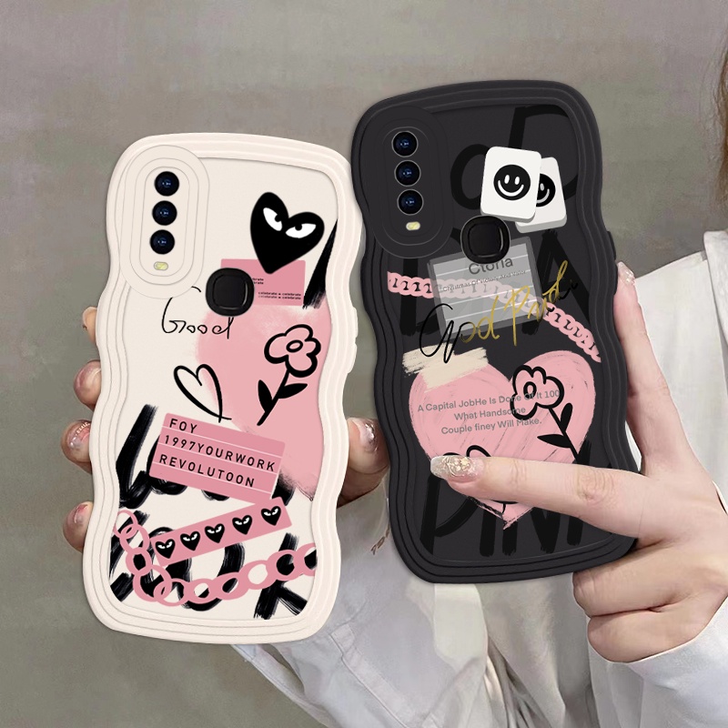 Ốp Điện Thoại Silicon Chống Rơi Họa Tiết graffiti Cho vivo y17 y11 y15 y12 y20 y21 y93 y91 y50 y15s