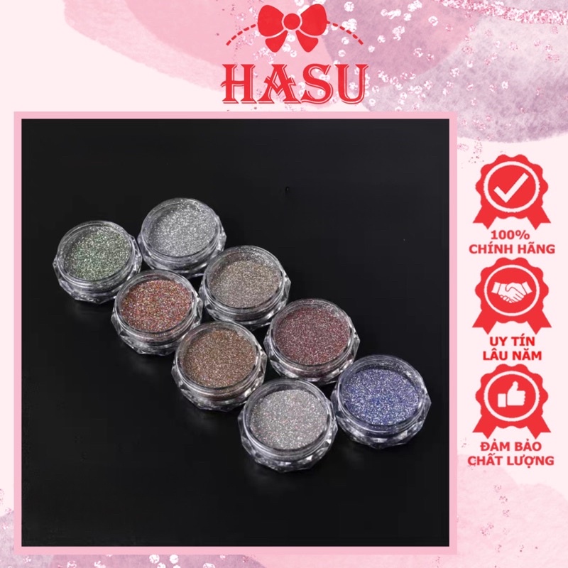 Set nhũ rắc Flash siêu sáng 8 màu