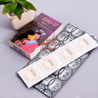 Bao Cao Su ZERO O2 - Siêu Mỏng - Siêu Trơn - Hộp 12 Chiếc